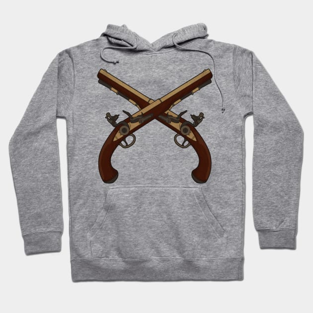 Flintlock Pistols Hoodie by Woah_Jonny